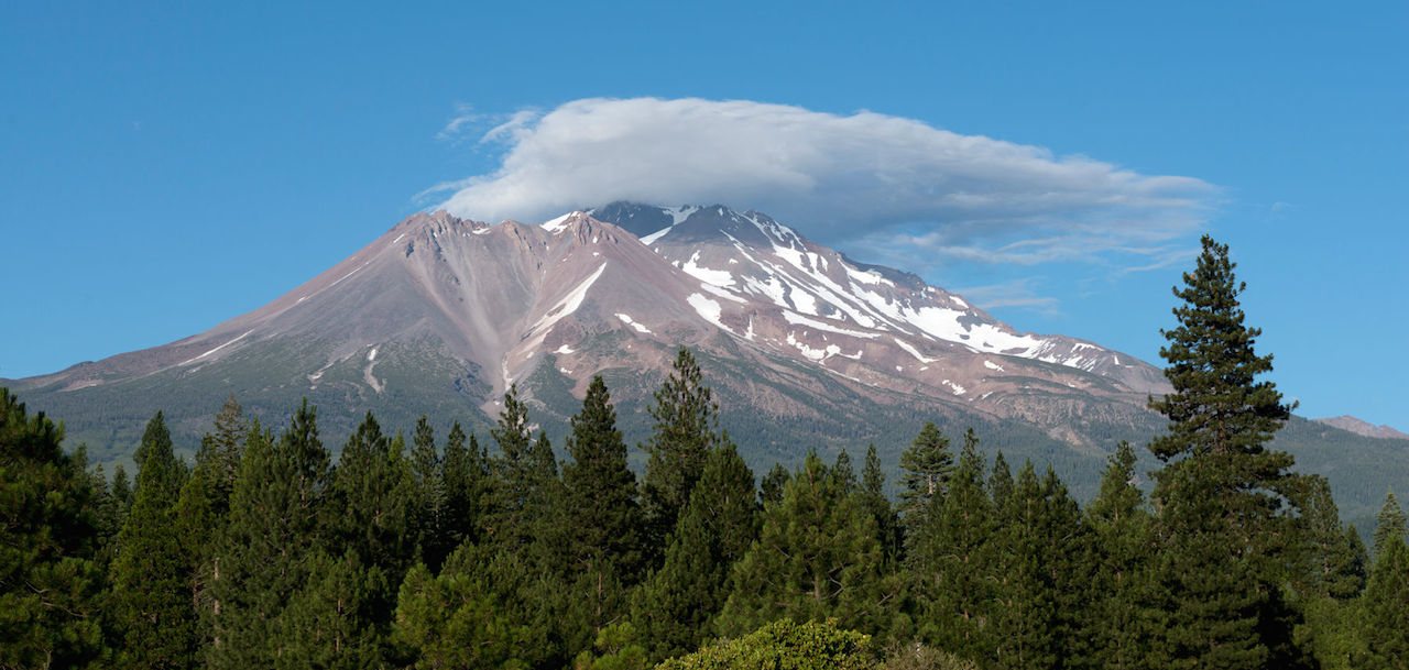 Photographs America Mount Shasta in the Cascade Range in Northern California Photographic Print by Carol M. Highsmith